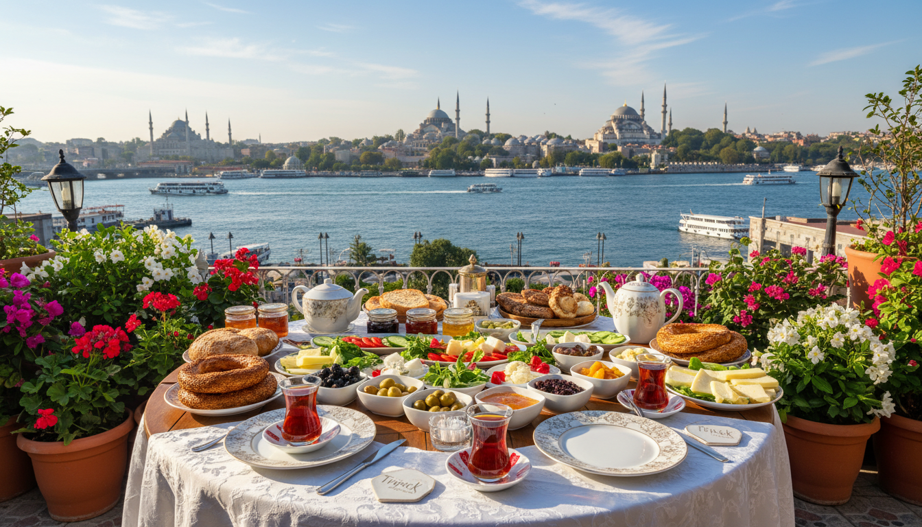 boğaz manzaralı kahvaltı